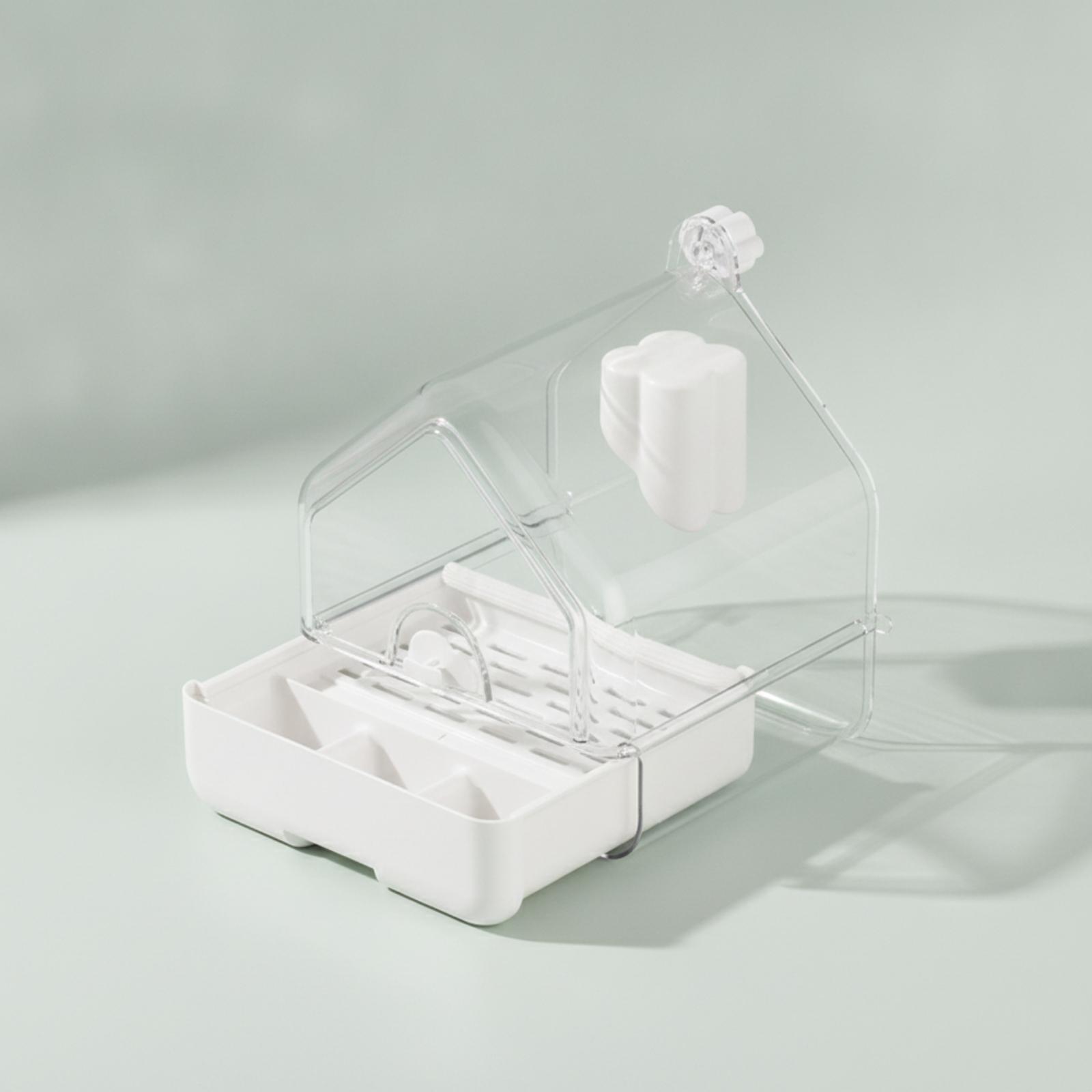 Pet Feeders - حوض استحمام للطيور مع صندوق طعام،