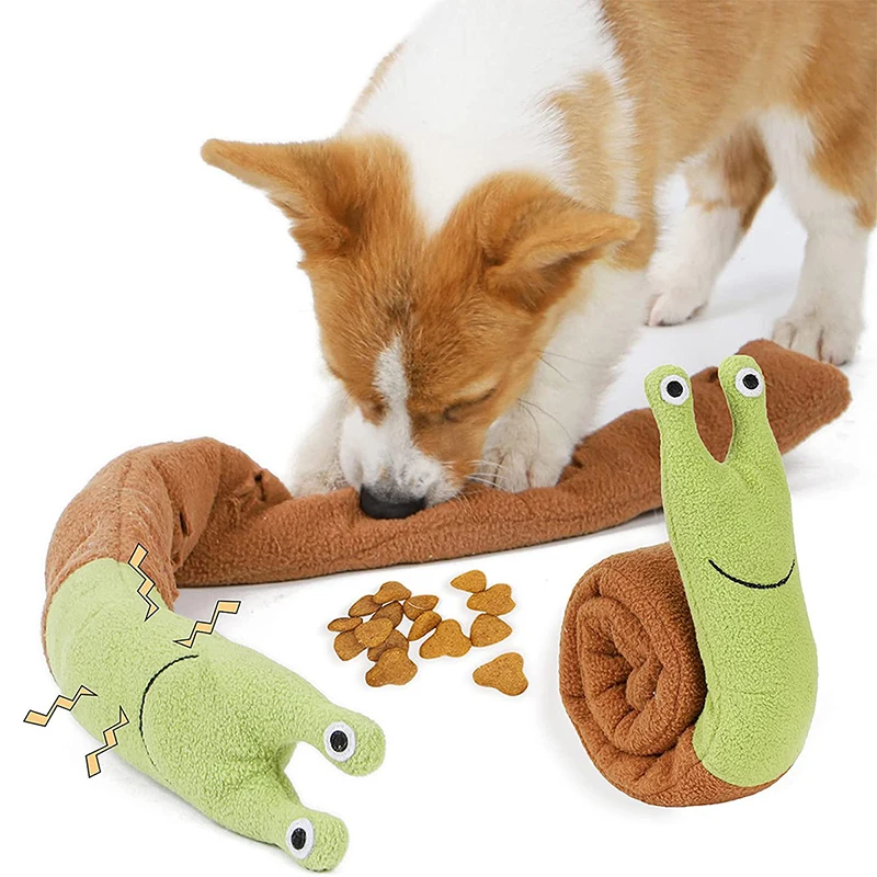 لعبة كلب قطيفة على شكل حلزون ت - مراجعة Dog Puzzle Feeder Toy وسعره